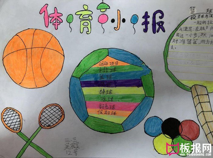 小学生体育手抄报图片，阳光体育