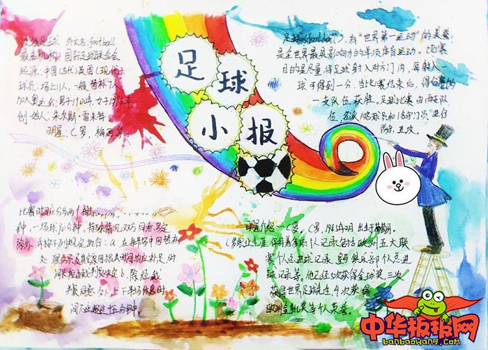体育手抄报简单一点的，足球小报