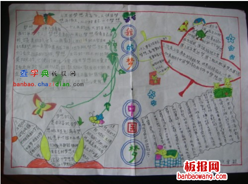 我的梦中国梦手抄报