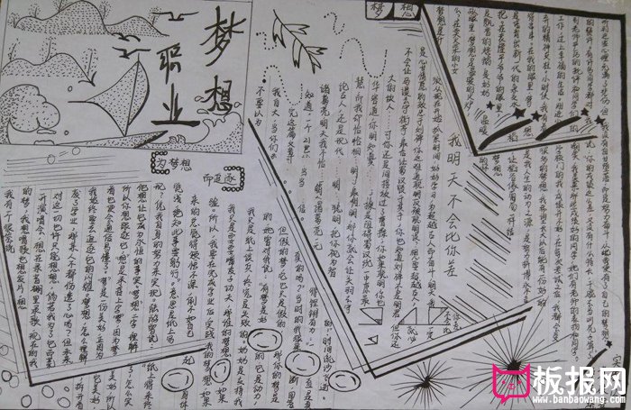 我的理想手抄报图片，职业生涯规划