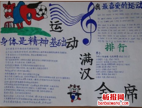 体育运动手抄报