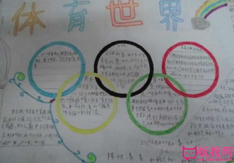 关于体育运动的手抄报，体育的世界
