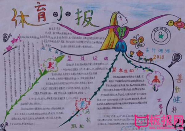 体育手抄报内容，篮球的运动