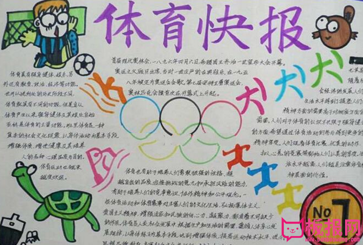 关于体育的手抄报，体育快报