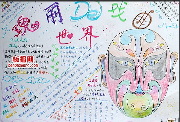 戏曲知识手抄报