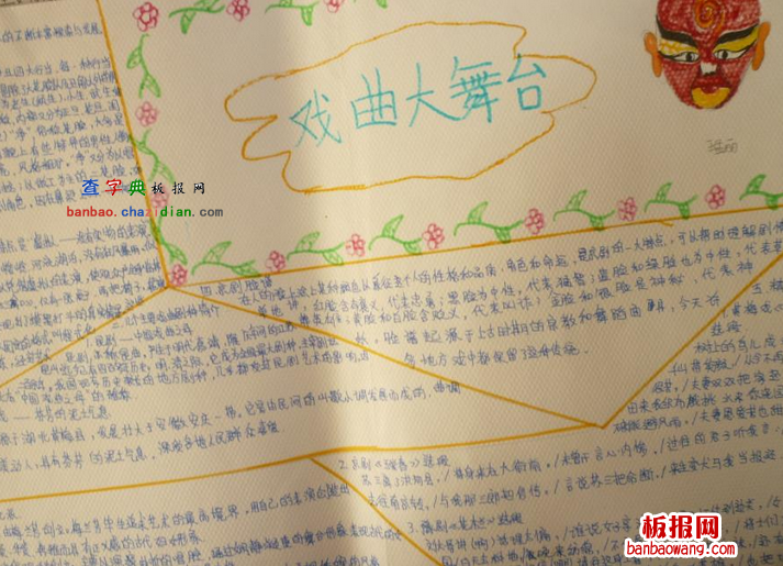 关于戏曲手抄报