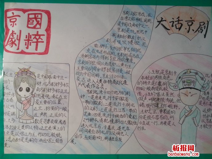 大话京剧手抄报