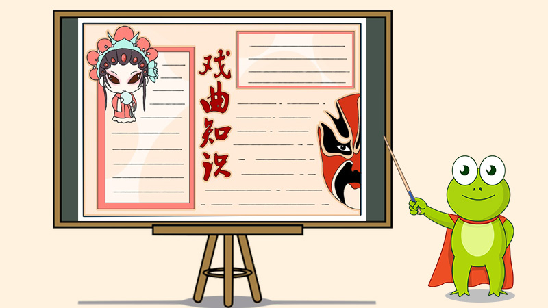 小学生戏曲知识手抄报，戏曲知识知多少手抄报