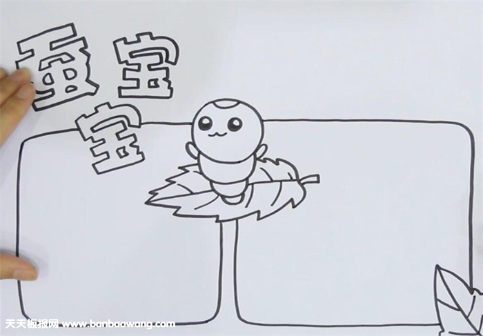 蚕宝宝手抄报