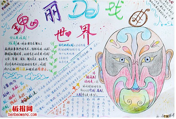 关于戏曲的手抄报