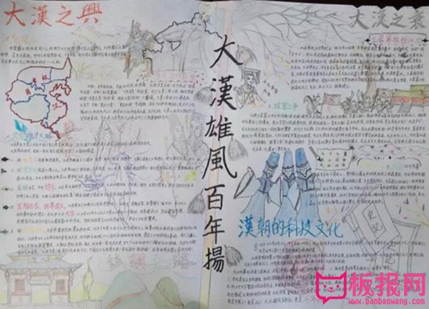 历史手抄报图片，汉朝的科技文化