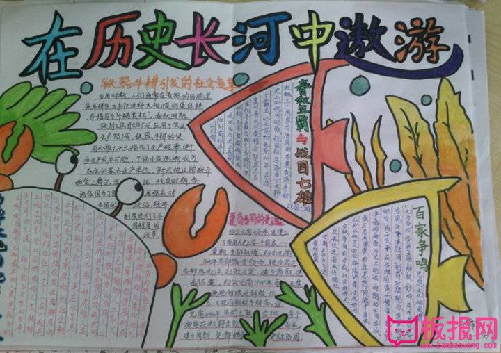 历史手抄报图片，遨游历史长河