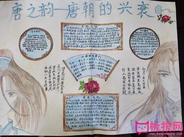 关于唐朝的兴衰历史手抄报，唐之韵