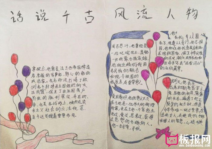 初一历史手抄报图片，千古风流人物张仲景