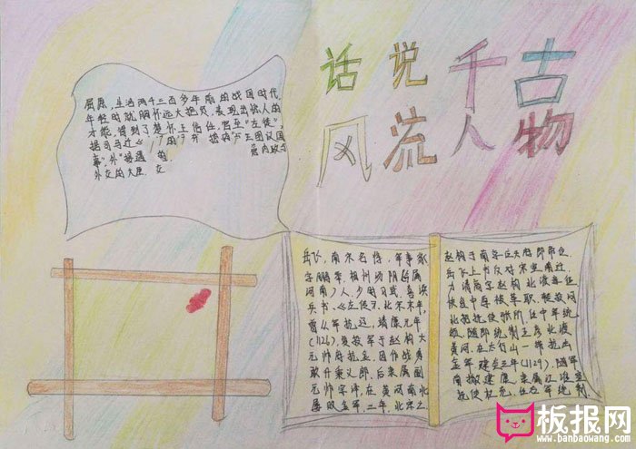 初一历史手抄报图片，千古风流人物张仲景