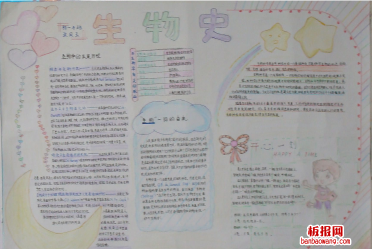 生物史手抄报