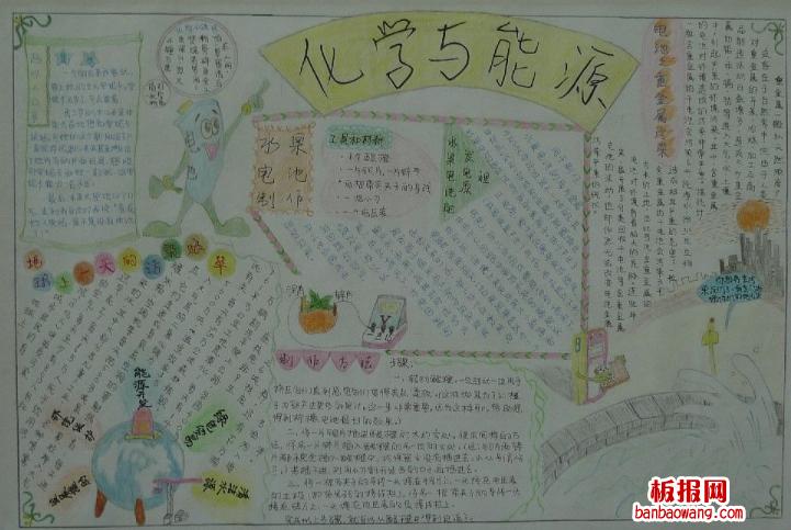有关化学与能源手抄报