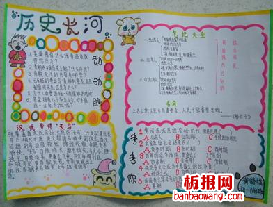 历史长河手抄报