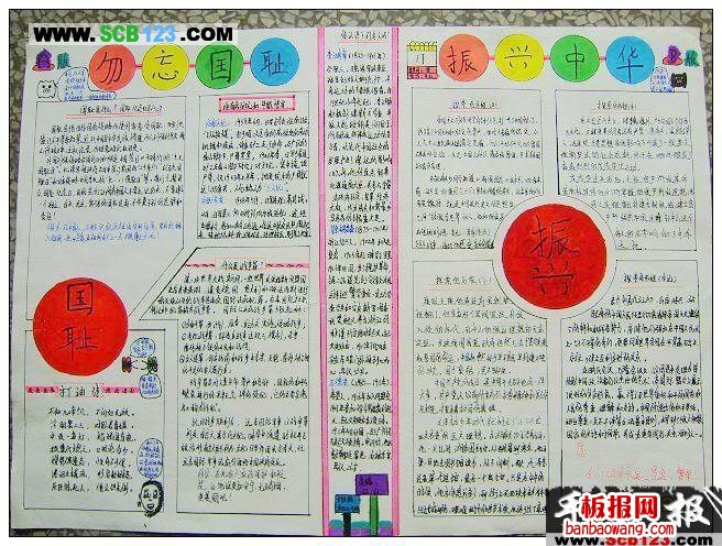 振兴中华 历史手抄报