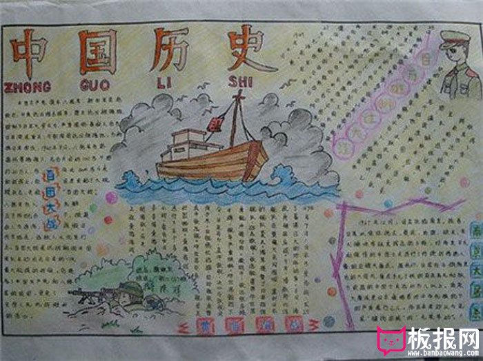 铭记历史的手抄报，中国历史