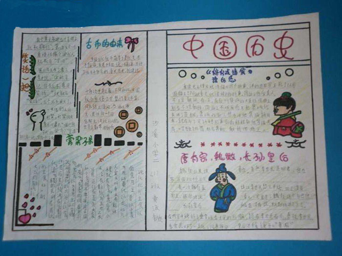 历史手抄报资料，中国历
