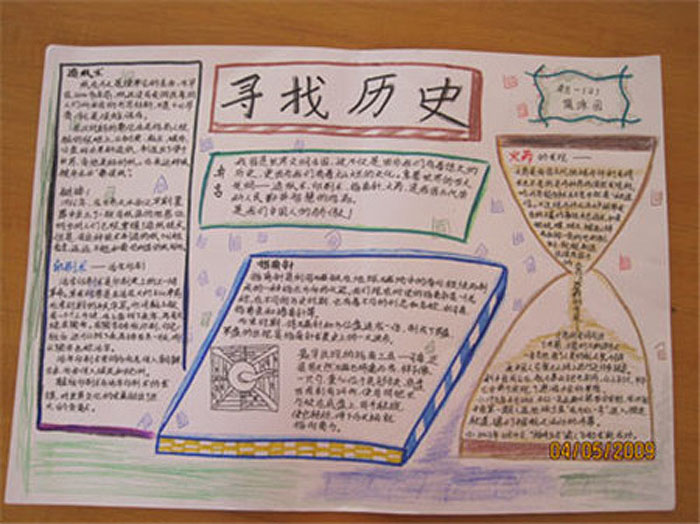 历史文化手抄报，寻找历