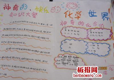 快乐的化学手抄报