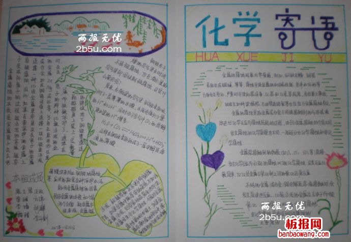 化学寄语手抄报