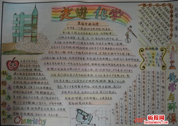 关于走进化学手抄报
