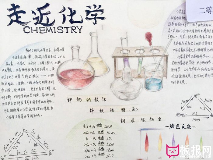 化学手抄报，走进化学