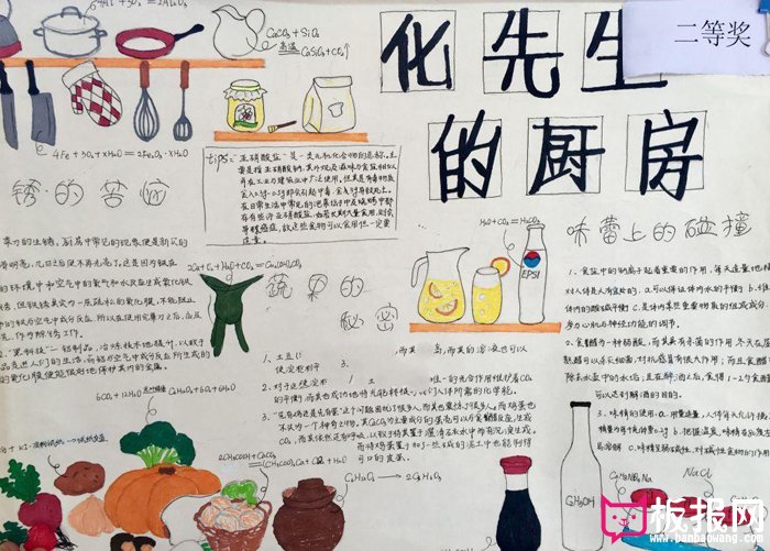化学手抄报，华先生的厨房