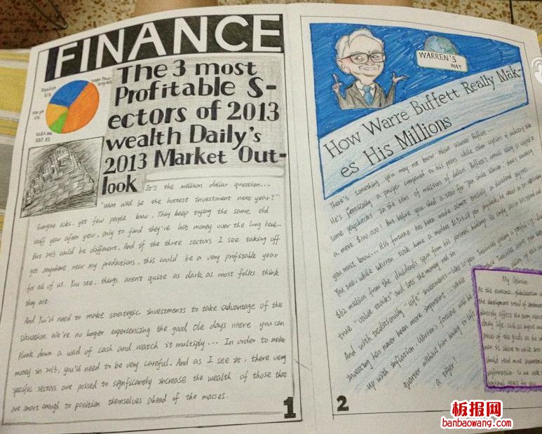 Finance英语手抄报