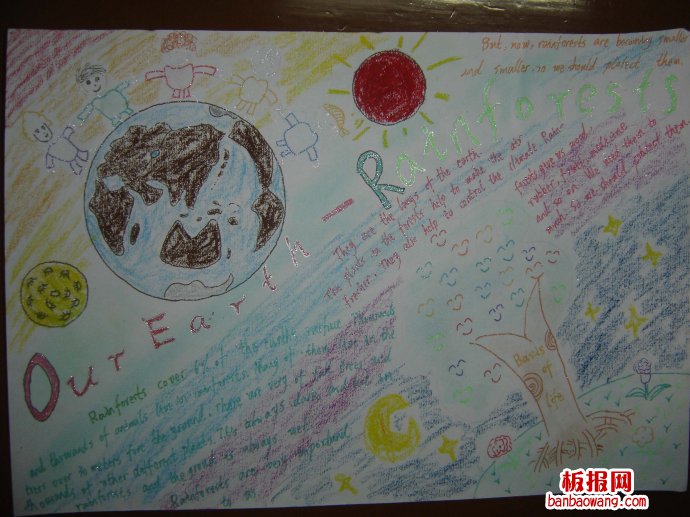 our earth英语手抄报