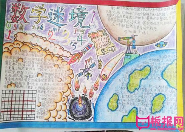 数学手抄报图片大全，趣味数学（8张）