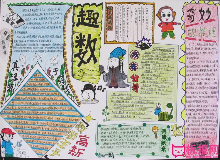 数学手抄报图片大全，趣味数学（8张）