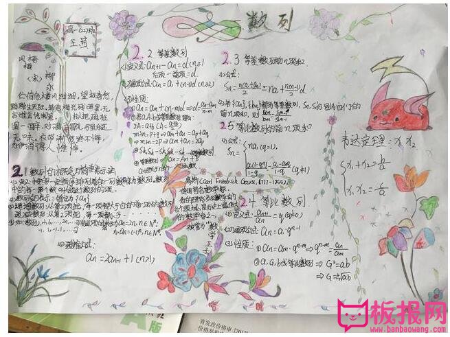高一数学手抄报，看完我放弃了数学