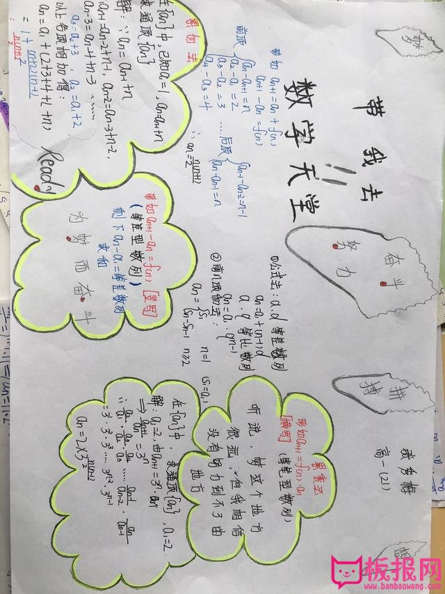 高一数学手抄报，等比数列解题方法