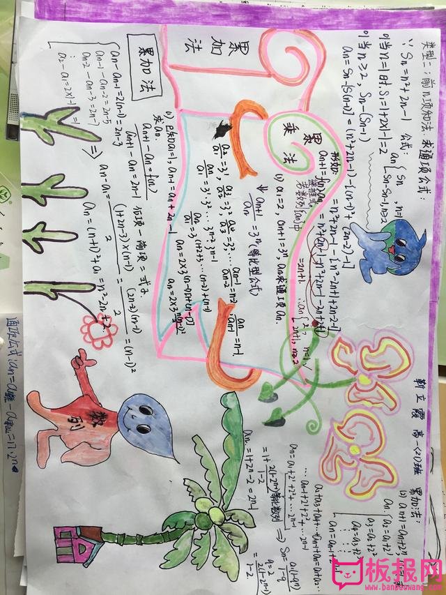 高一数学手抄报，等比数列解题方法