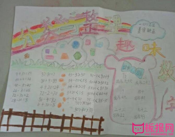 趣味数学海洋手抄报，一起学数学吧！