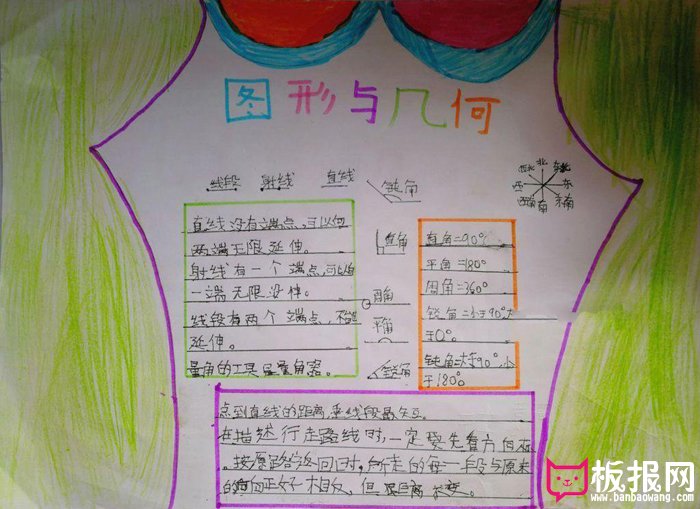 四年级数学手抄报图片，数学原野