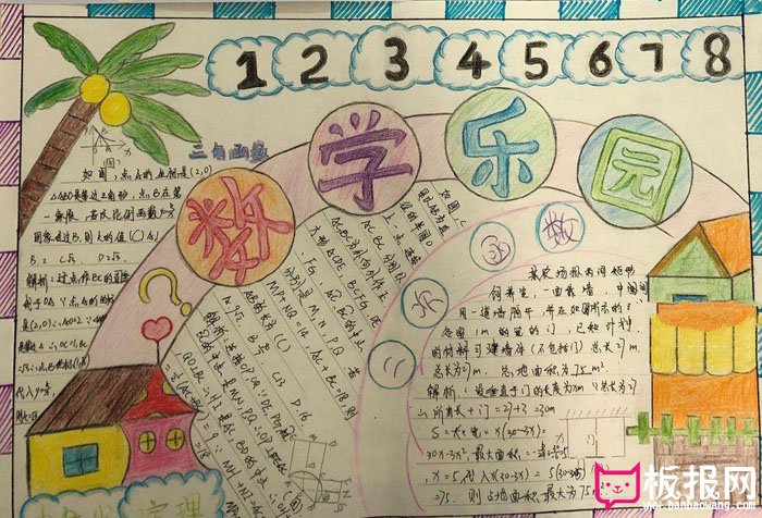初一数学手抄报图片，数学乐园