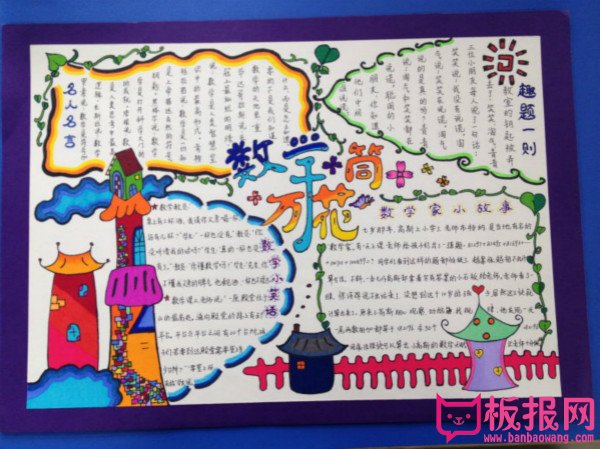 小学生数学手抄报图片，数学万花筒