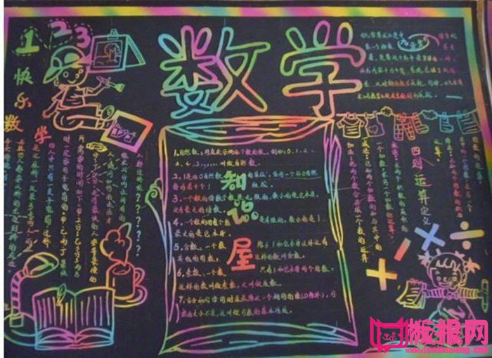 数学手抄报图片大全,有趣的数学(20张)