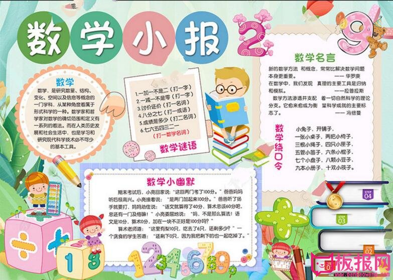 数学手抄报，数学小报