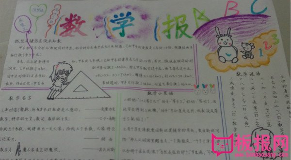 数学手抄报，数学报