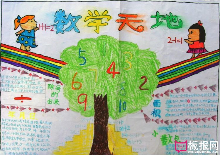 数学手抄报，数学的天地