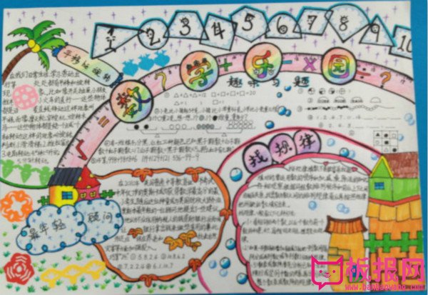 关于数学的手抄报，数学乐园