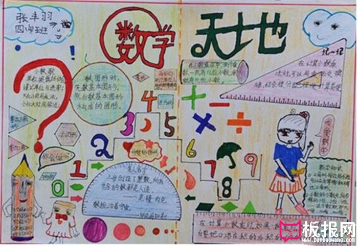数学手抄报，数学天地