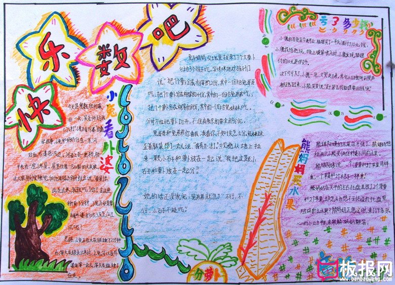 数学手抄报图片，快乐数学