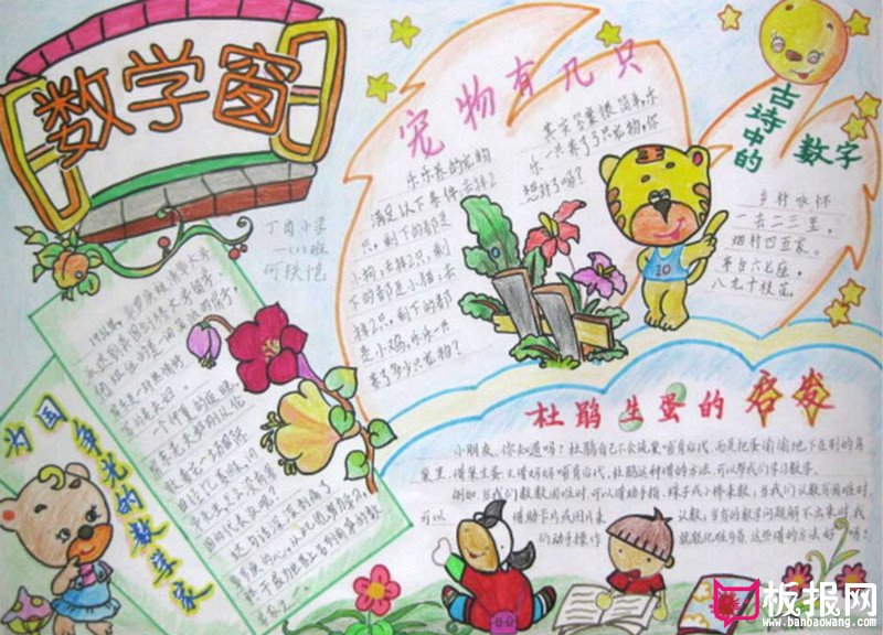 数学手抄报，打开数学的窗口